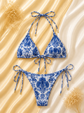 Azure Bloom Bikini Takımı