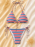 Riviera Çizgili Bikini Takımı
